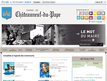 Tablet Screenshot of chateauneufdupape.org